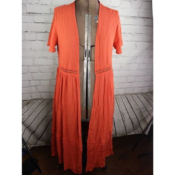 Torrid Gauze Lace Duster Kimono! - Picture 2 of 11